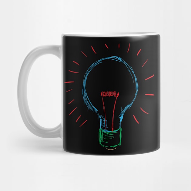 Idea Bulb Switched On by JamesBennettBeta